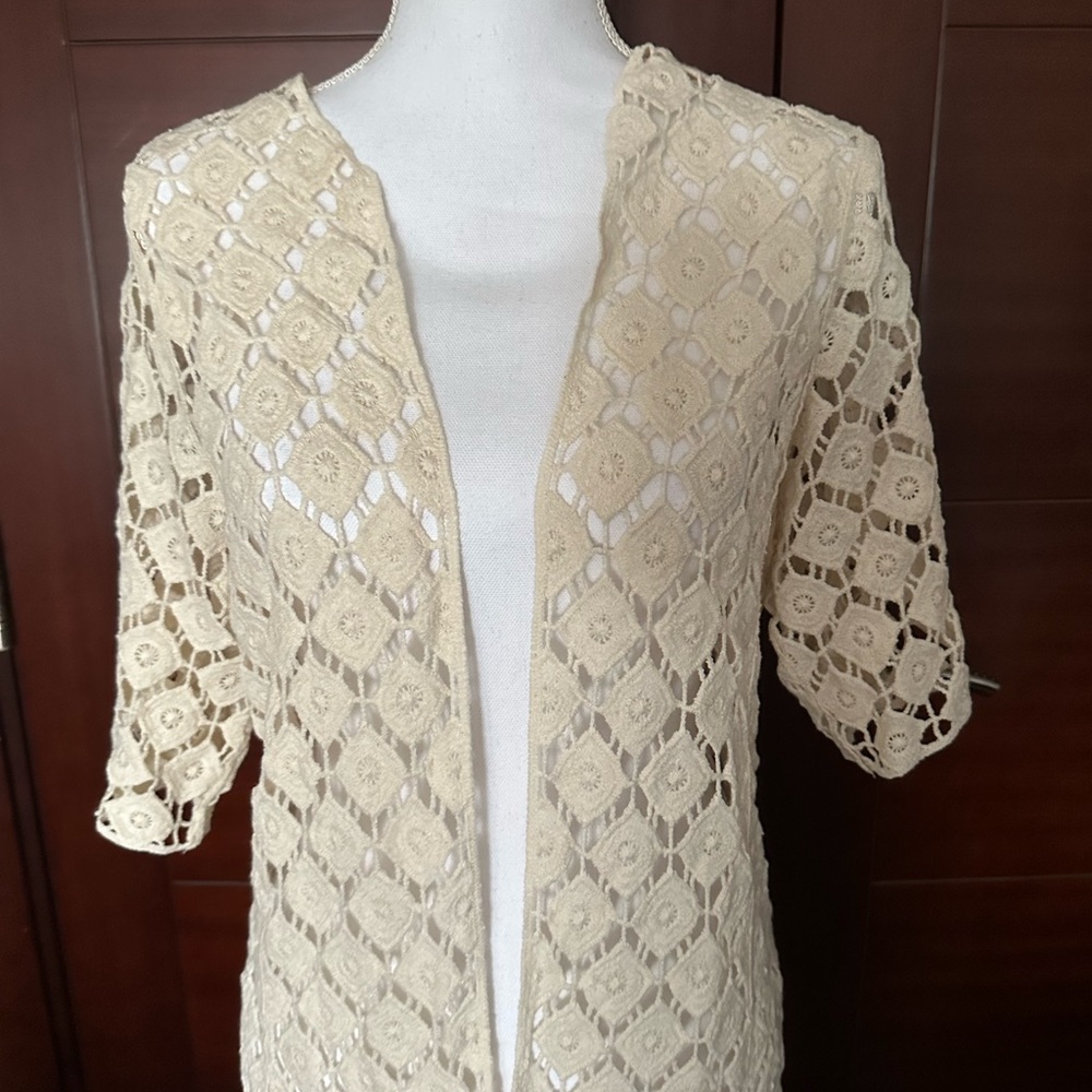 Raj crochet cover up or cardigan nwt - Picture 2 of 11